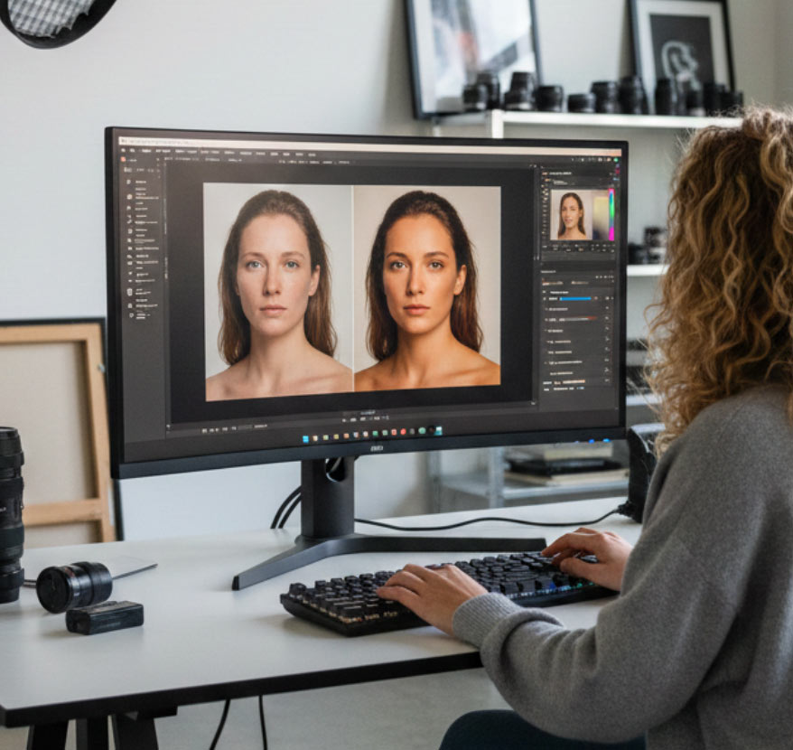 nabewerking op een computer