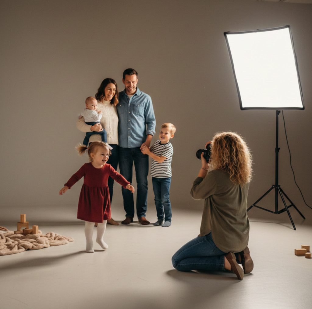 fotoshoot met een gezin